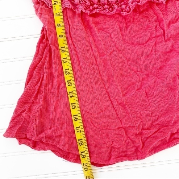 Lace coral blouse Size 1x - Picture 7 of 8